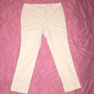White creased slacks